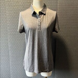 UPF 50+ Heather Gray Golf Polo T-Shirt